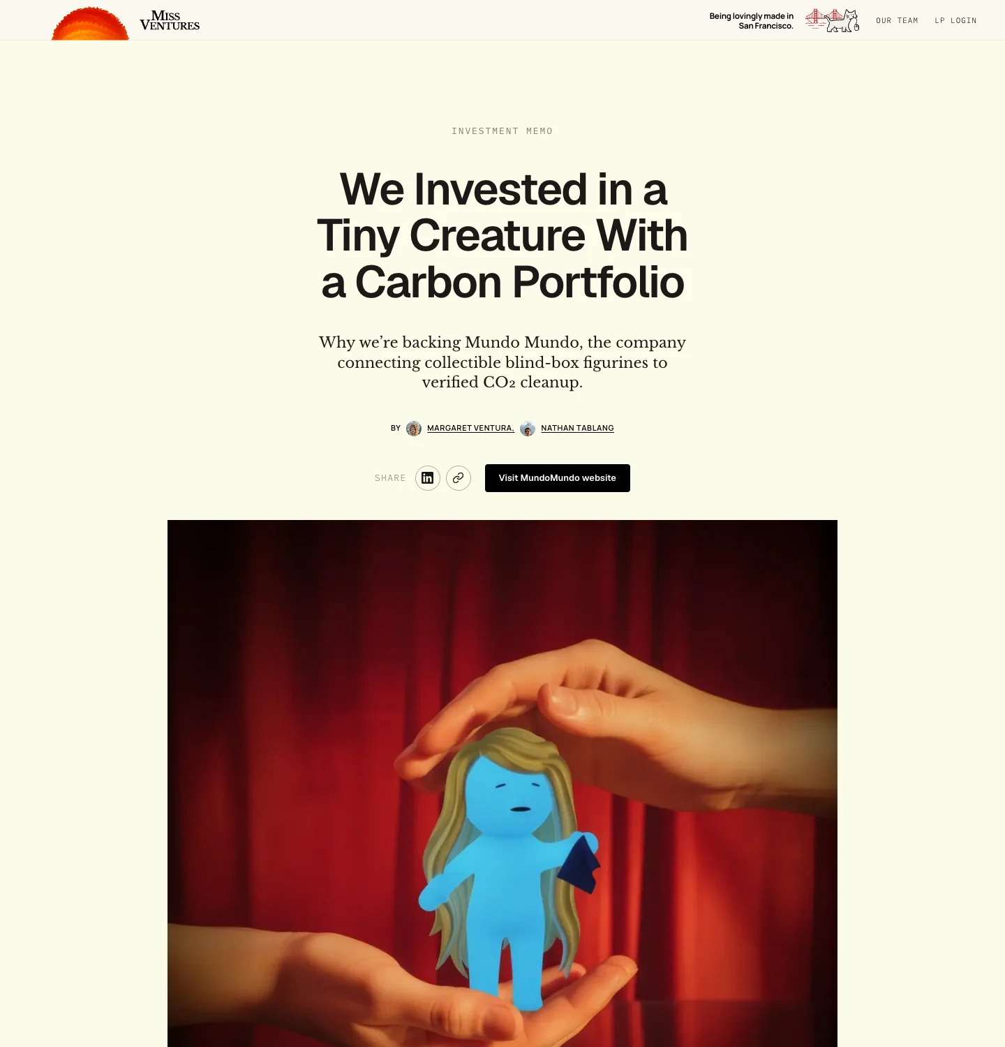 We Invested in a Tiny Creature With a Carbon Portfolio