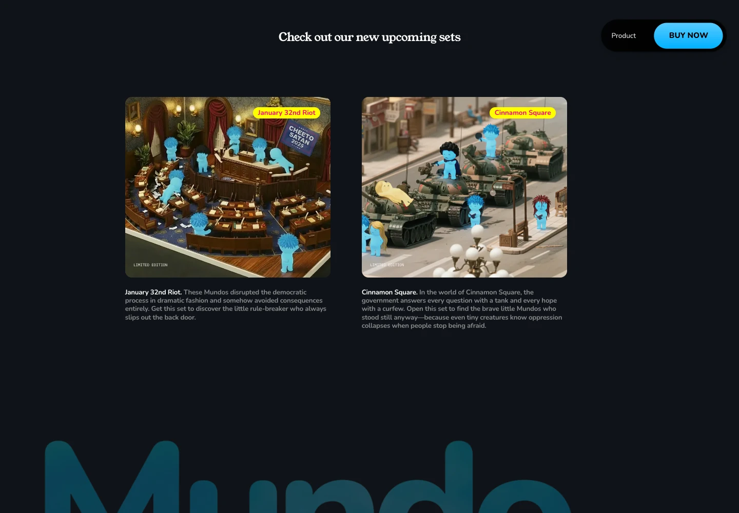 Upcoming MundoMundo sets